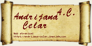 Andrijana Čelar vizit kartica